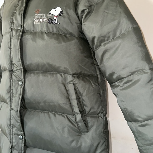 UFS Inc. Peanuts Snoopy *RARE* Women’s Embroidered Down Puffer Coat Jacket - Picture 6 of 16